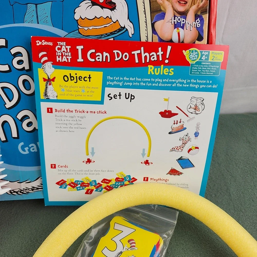 Dr. Seuss I Can Do That Game COMPLETE 2009 The Cat in the Hat